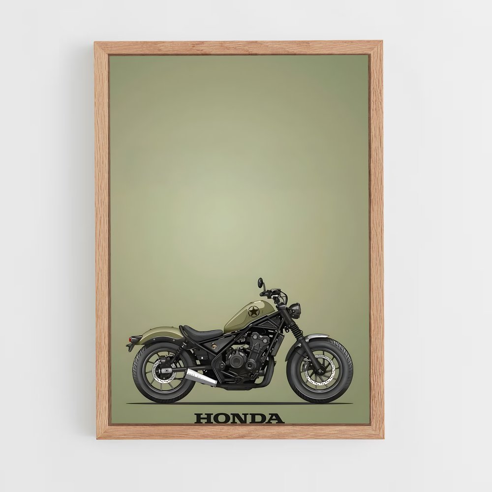 Poster Honda Rebel 500 – affiche Honda Moto (vue 4)